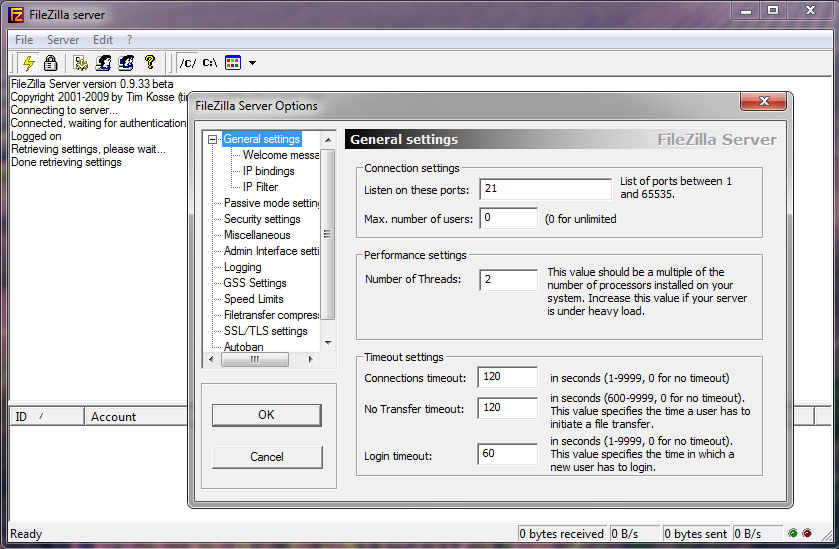 FileZilla Server