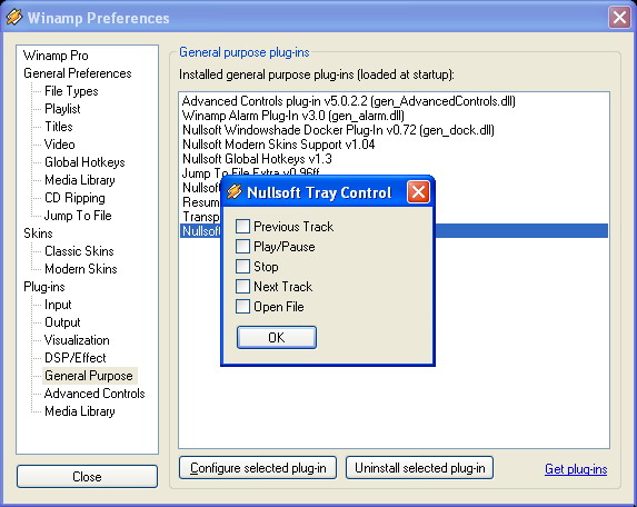 Tray Advanced Controls