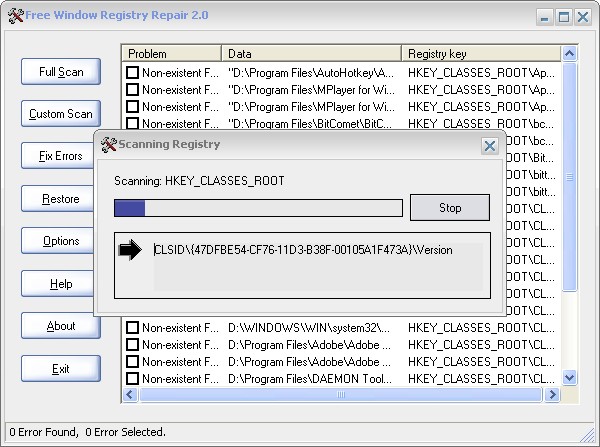 Free Window Registry Repair