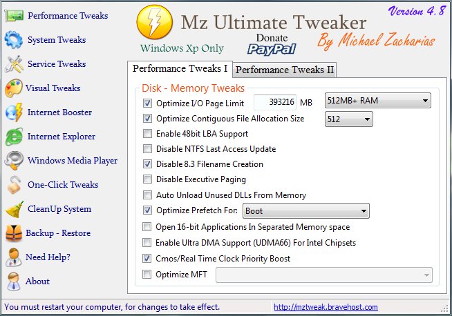 Mz Ultimate Tweaker