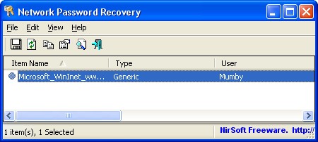 Network Password Recovery