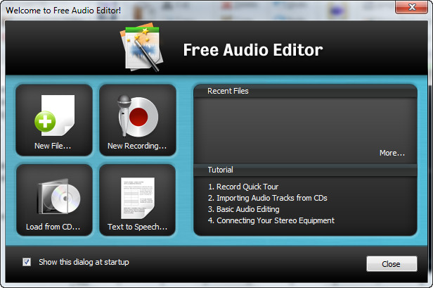 Free Audio Editor 2011