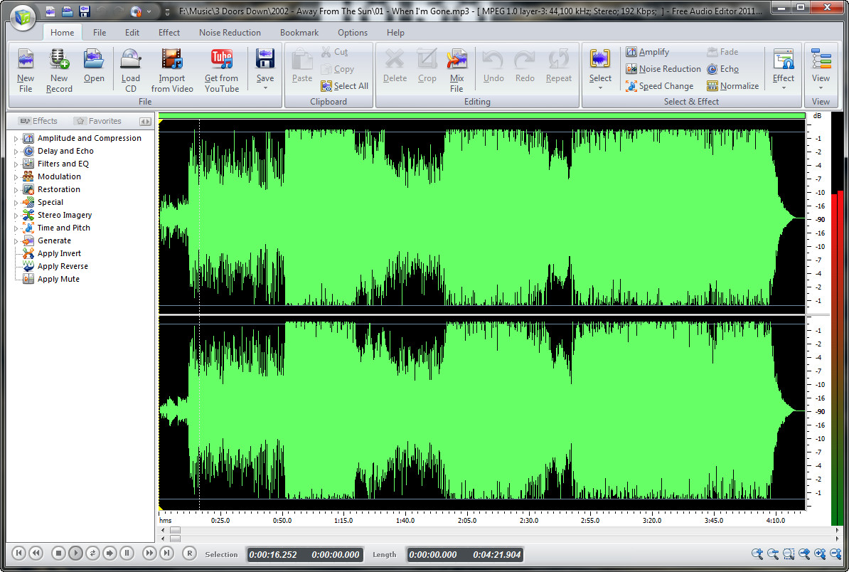 Free Audio Editor 2011